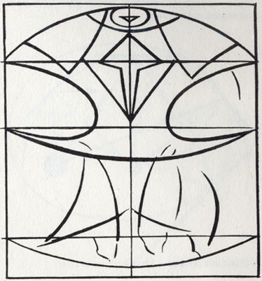 На картине Дюрера 'Поклонение Святой Троице' фигуры святых вписаны не в круг, а в эллипс. Для своего времени это было проявлением немалой смелости как в восприятии религиозного сюжета, так и в его изображении