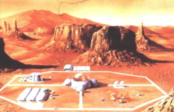 Возможный вид базы на Марсе
